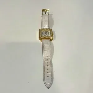 Lanciani crystal watch white patent leather strap Lanciani | Accessories | Lanciani Crystal Watch White Patent  main image 3
